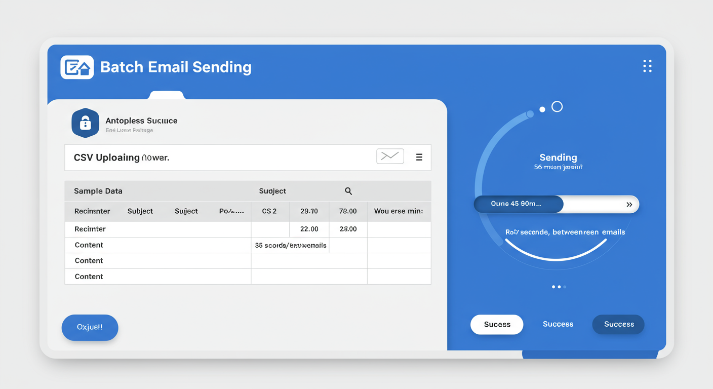 CSV Batch Email Sending Interface
