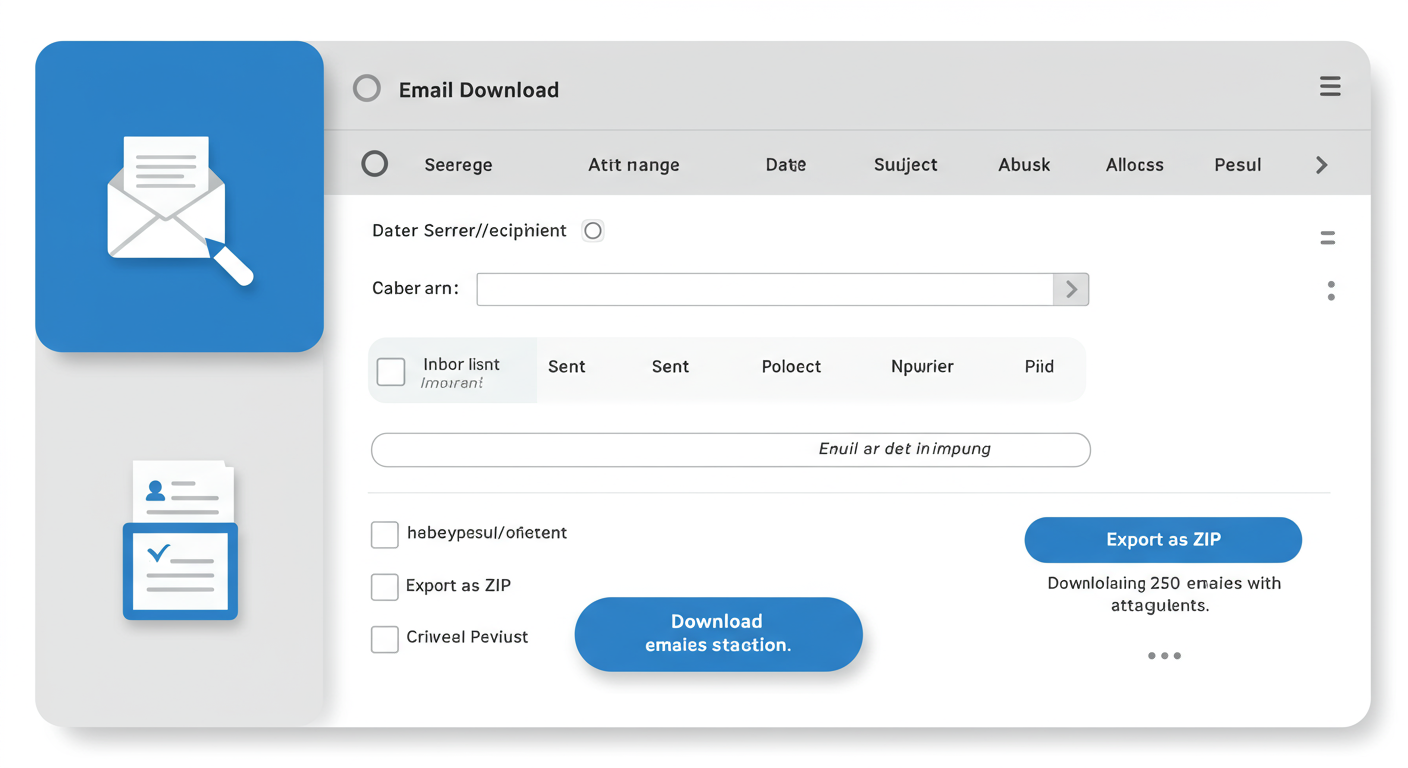 Email Download Interface